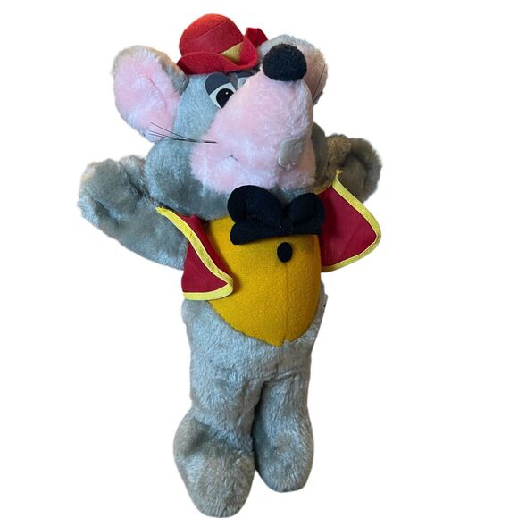 Chuck E Cheese Plush Rat Mouse 14" Vtg Late 70s Pizza Time Theatre Orig Owner - Picture 3 of 13